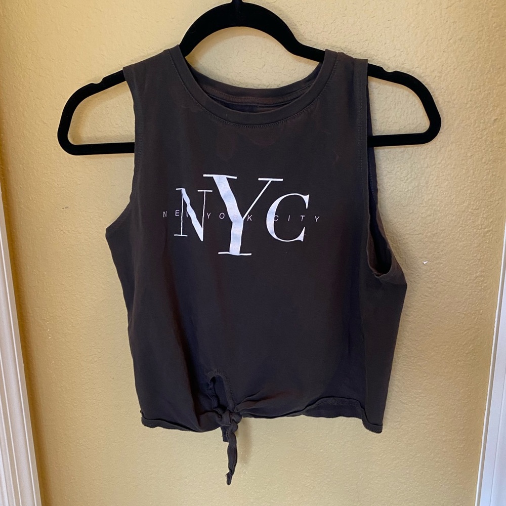 Dark grey NYC blouse